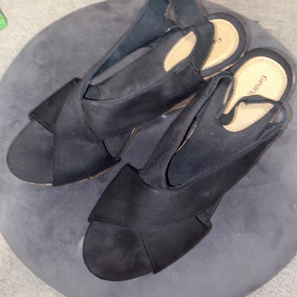 George Wedge Sandals Size 8
